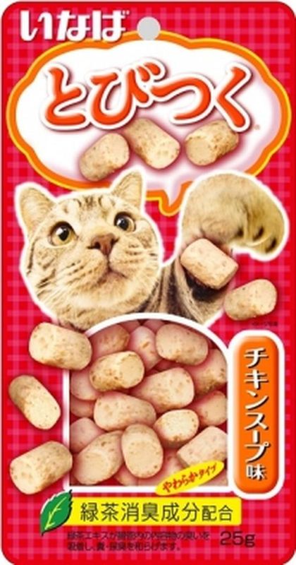 Tobitsuku Yakikatsuo Лакомство д/кошек Cо вкусом куриного бульона 25 гр