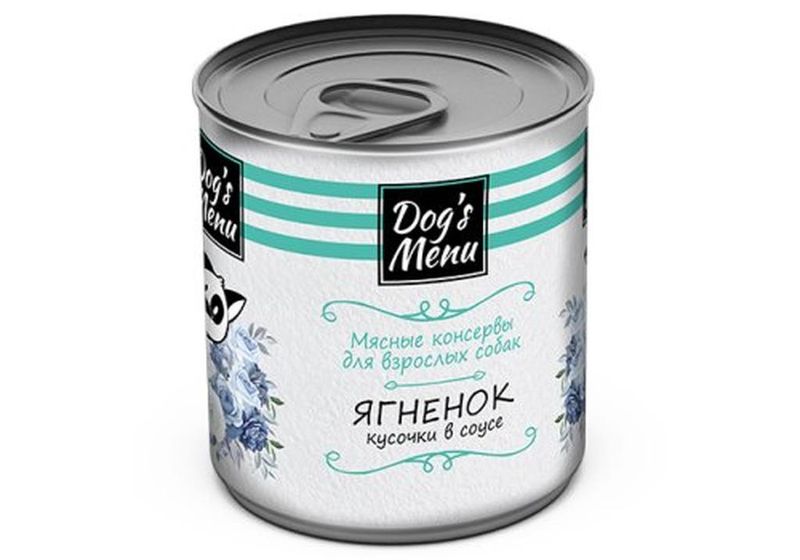 Корм д/взрослых собак с ягненком кусочки в соусе 750 гр