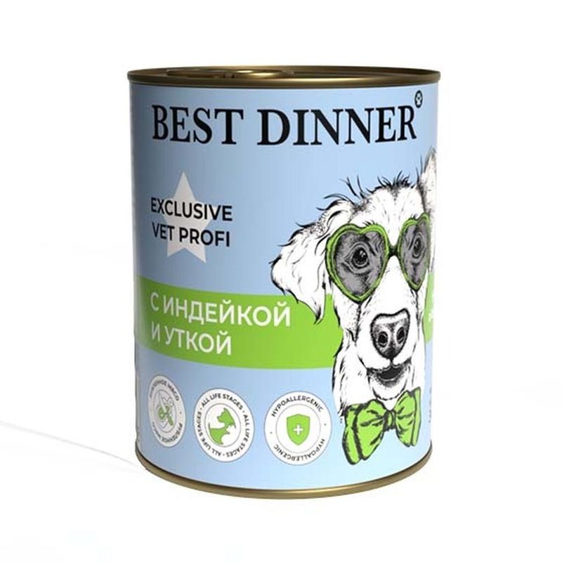 Exclusive Vet Profi Hypoallergenic Turkey & Duck 340 гр