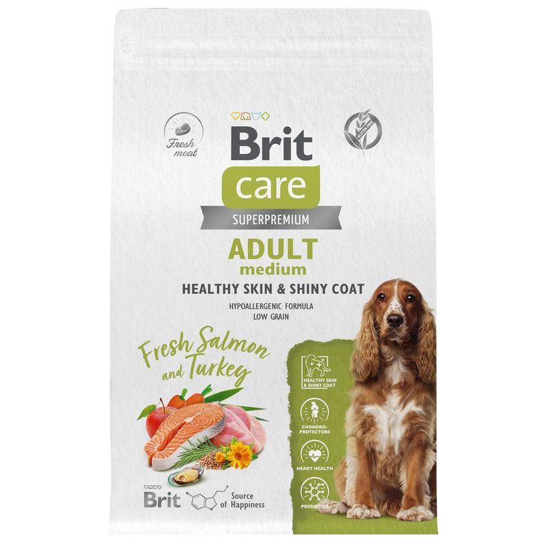 Superpremium Dog Adult M Healthy Skin&Shiny Coat 3 кг