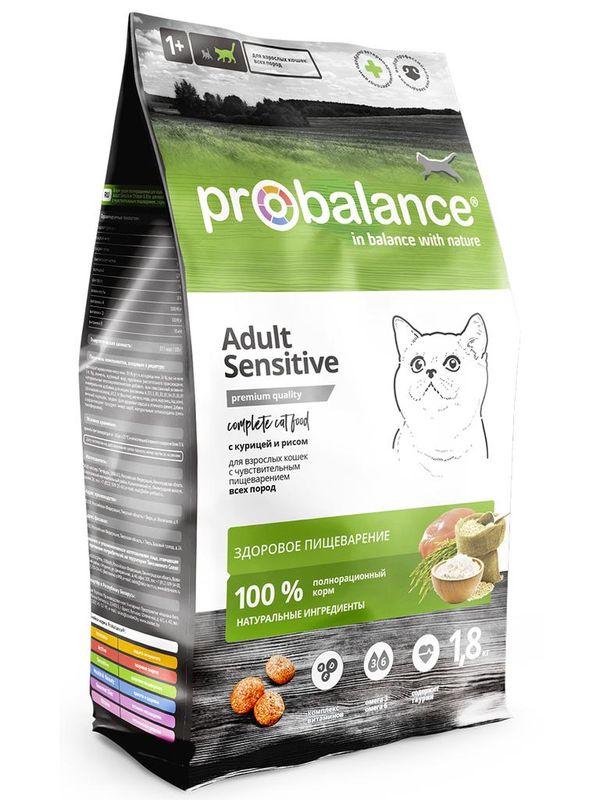 Sensitive Chicken & Rise 1,8 кг