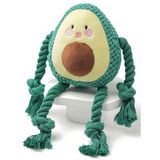 Игрушка плюшевая Авокадо с канатиками и пищалкой 13,5 см