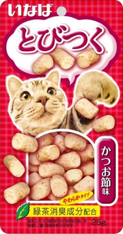 Tobitsuku Yakikatsuo Лакомство д/кошек Снеки куриное филе со вкусом кацуобуси 25 гр