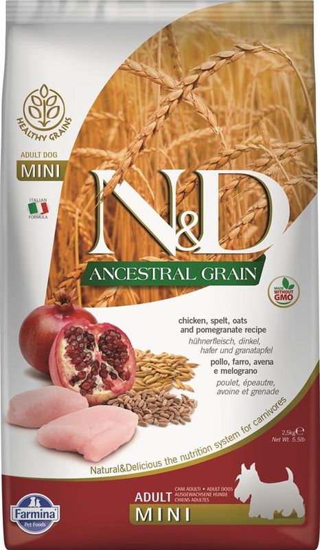 Dog Chicken & Pomegranate Adult Mini 2,5 кг