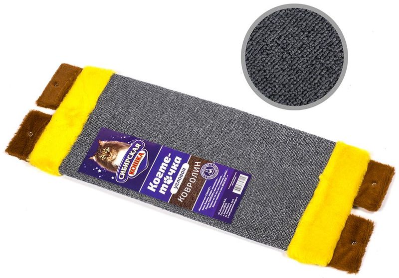 Когтеточка угловая, ковролин 1 шт
