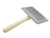 Пуходерка с деревянной ручкой без шариков M