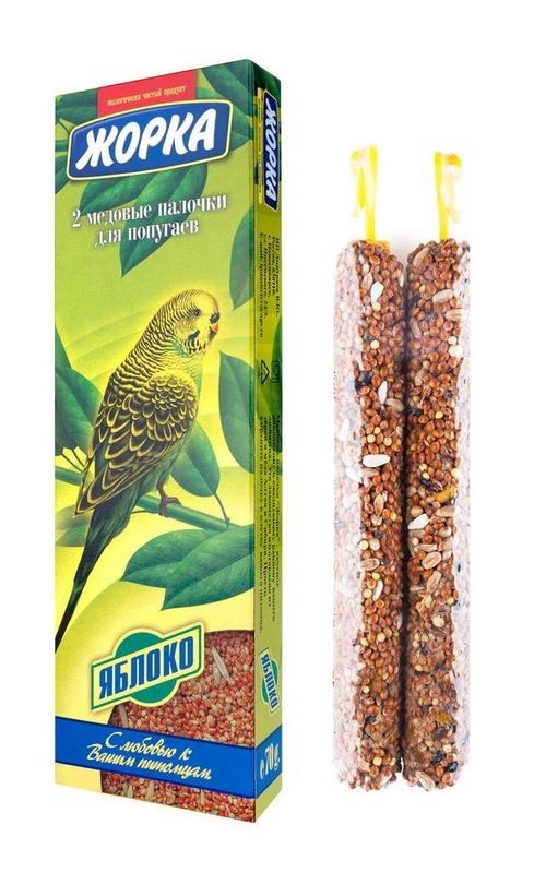 Медовые палочки для попугаев, 2 шт Яблоко