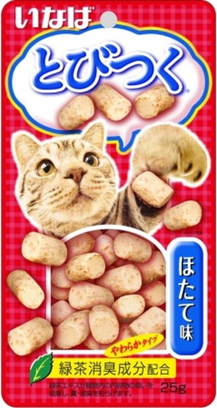 Tobitsuku Yakikatsuo Лакомство д/кошек Снеки куриное филе со вкусом морского гребешка 25 гр