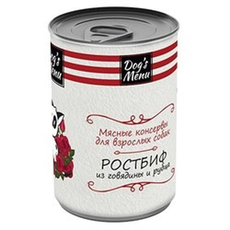 Корм д/взрослых собак ростбиф из говядины и рубца 340 гр